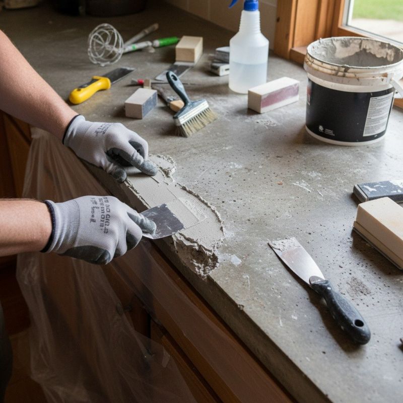 Poured Countertop Installation in Santa Rosa, CA